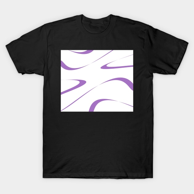 Abstract - purple and white. T-Shirt by kerens